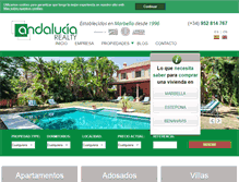 Tablet Screenshot of andaluciarealty.com